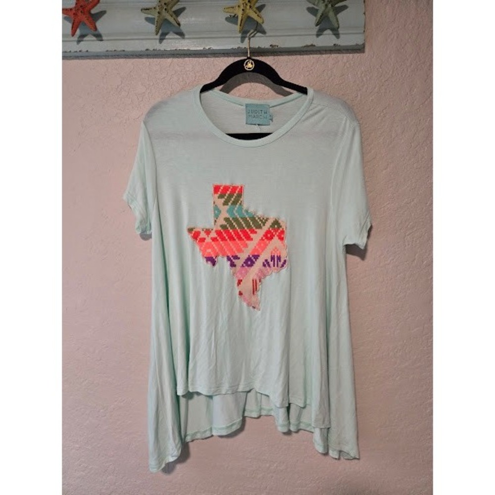 Judith March Texas Embroidered Tee‎
